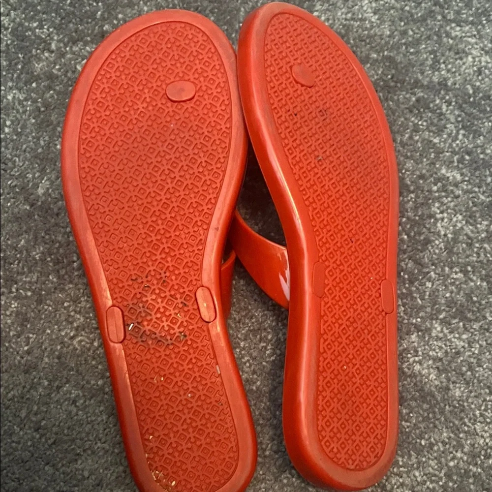 Red Flip Flop Sandals